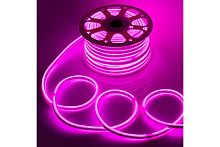 Светодиодная лента 220В General GLS-2835-120-9.6-220-NL-IP67-P NEON Розовый картинка 